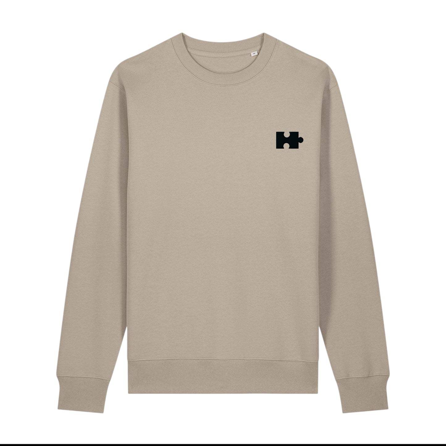 Puzzle Sweatshirt for Him (Black Thread)