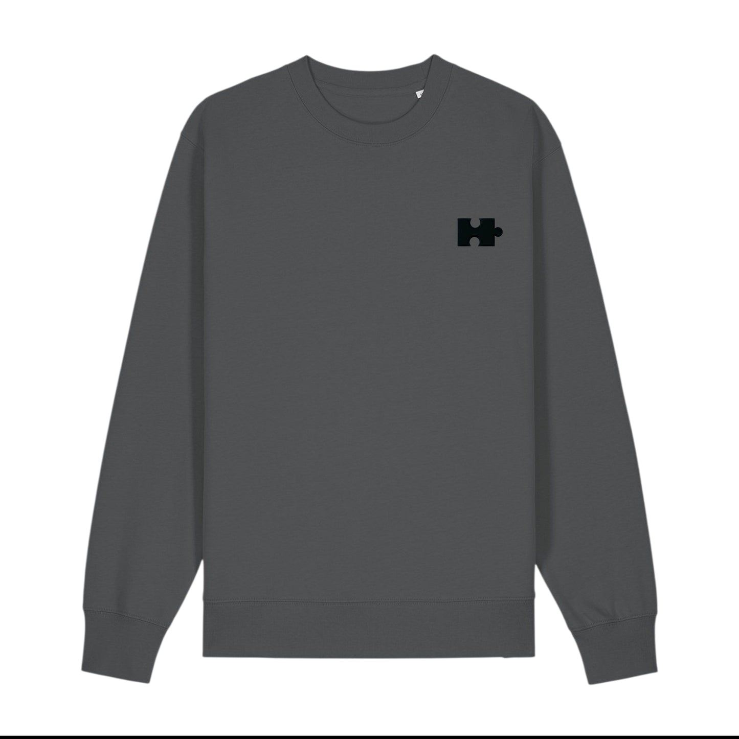 Puzzle Sweatshirt for Him (Black Thread)