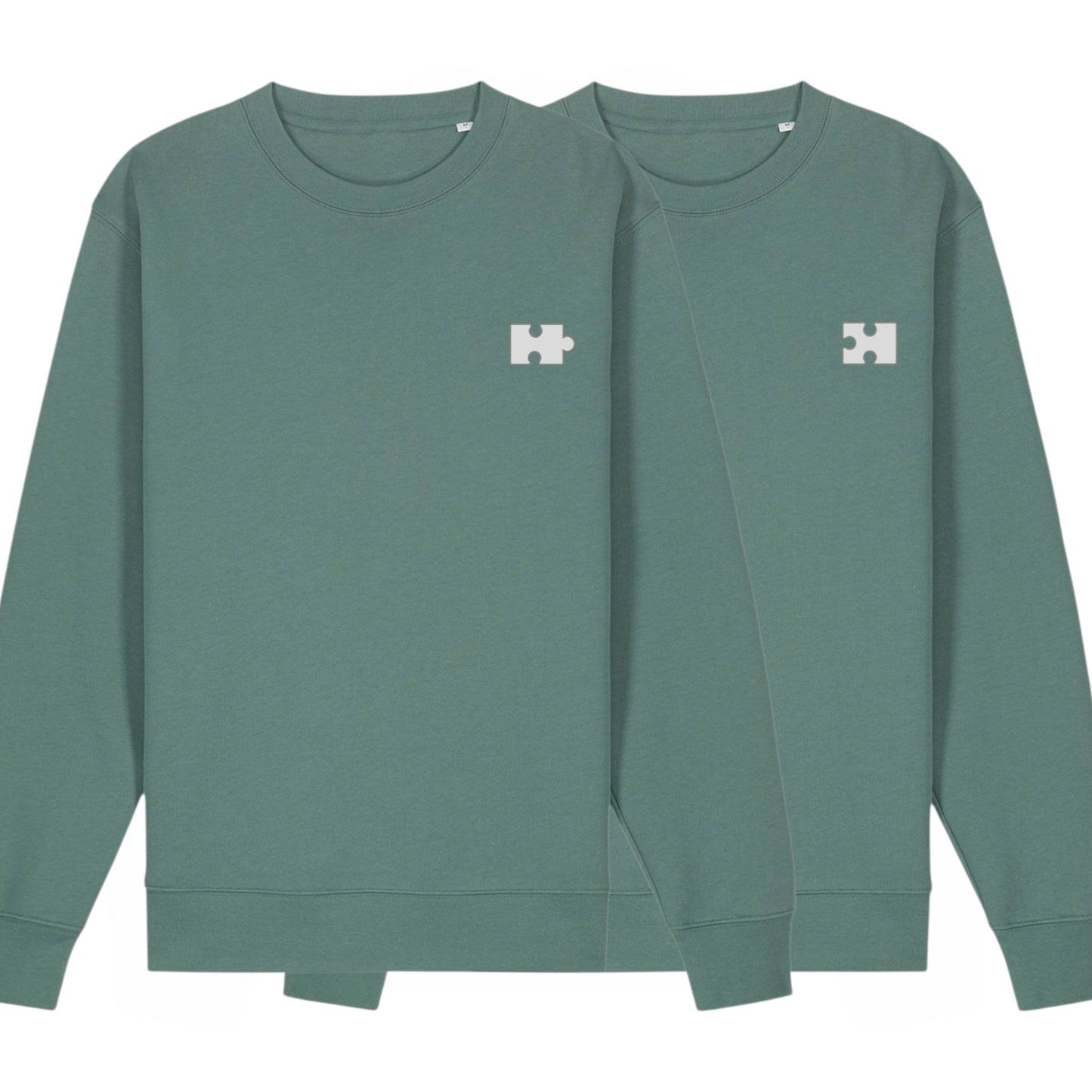 Puzzle Sweatshirt for Him (Cream Thread)