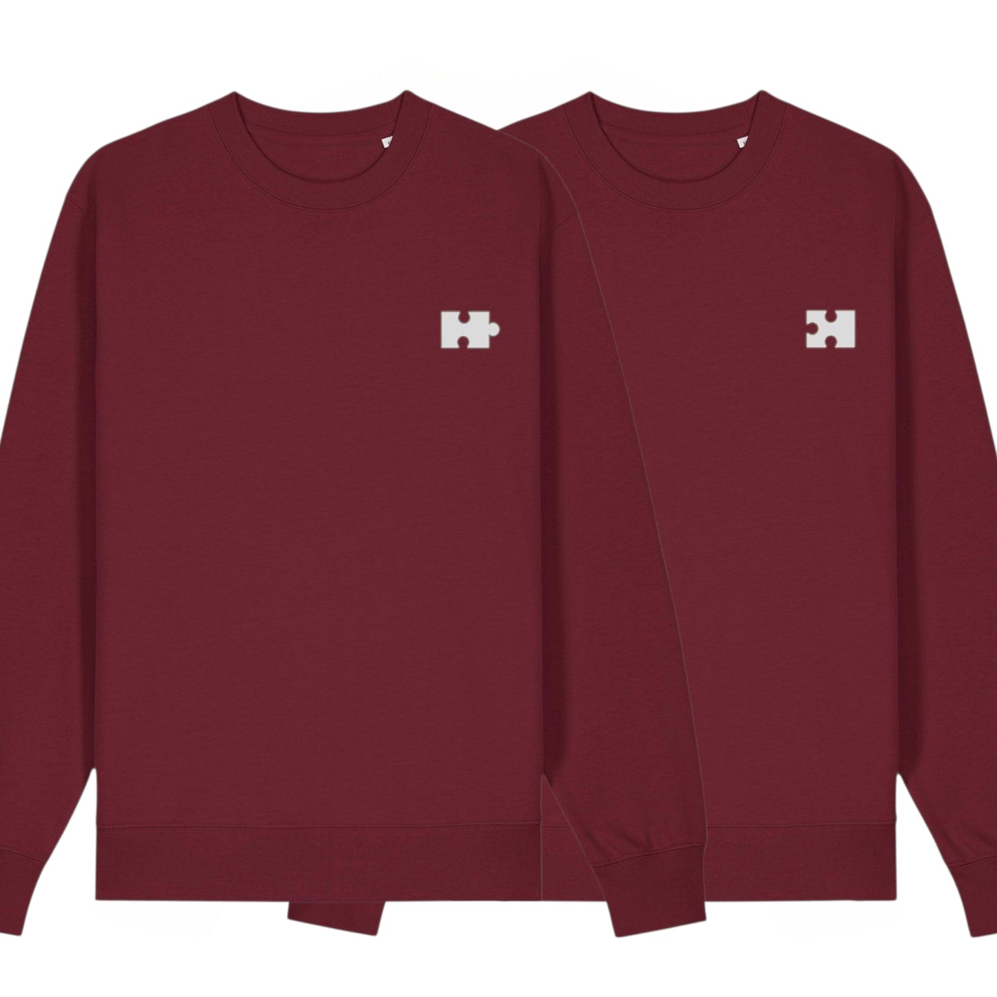 Puzzle Sweatshirt for Him (Cream Thread)