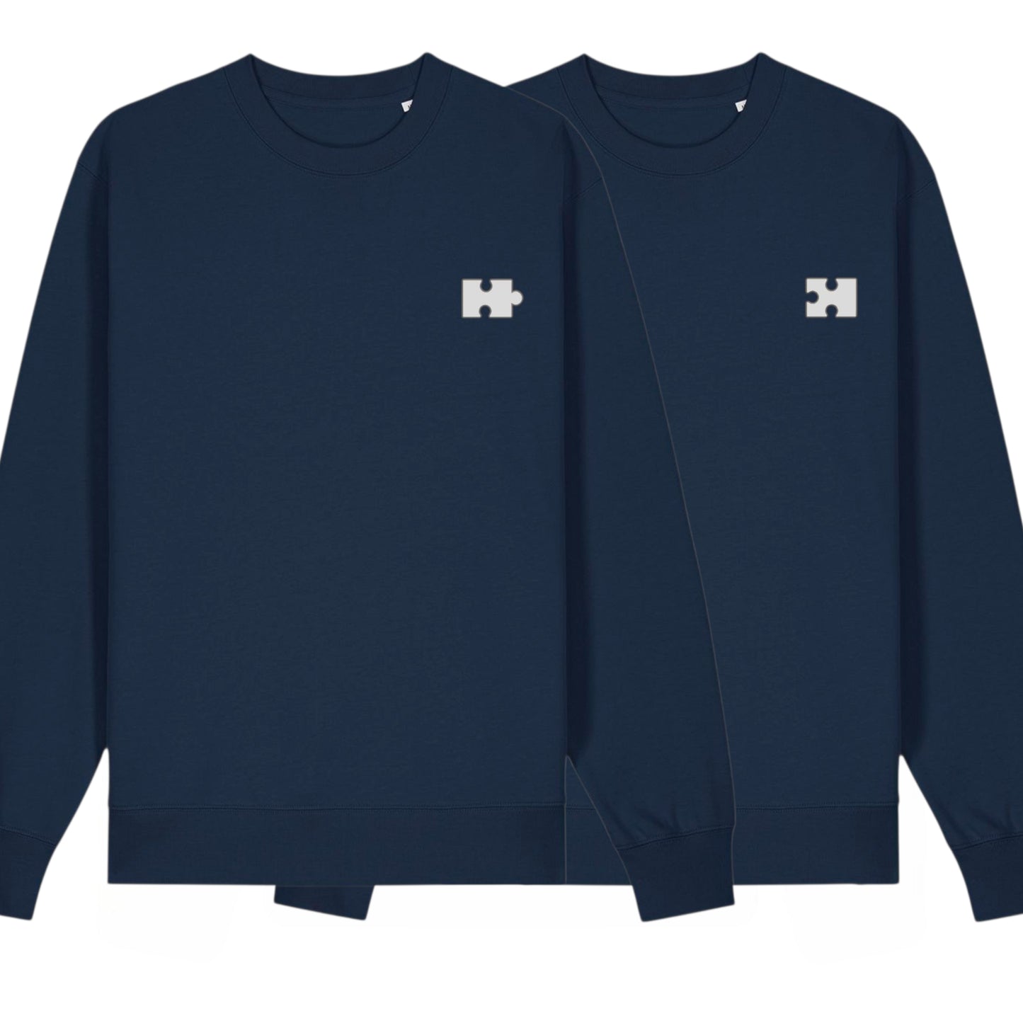 Puzzle Sweatshirt for Her (Cream Thread)