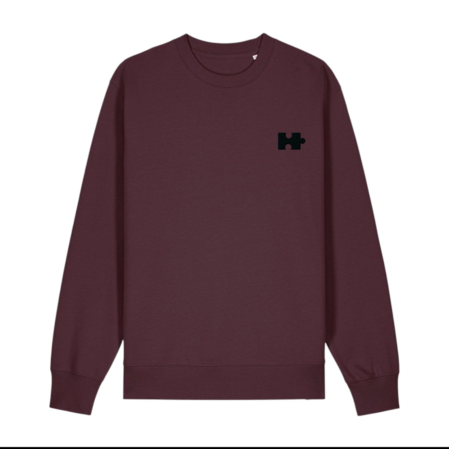 Puzzle Sweatshirt for Him (Black Thread)