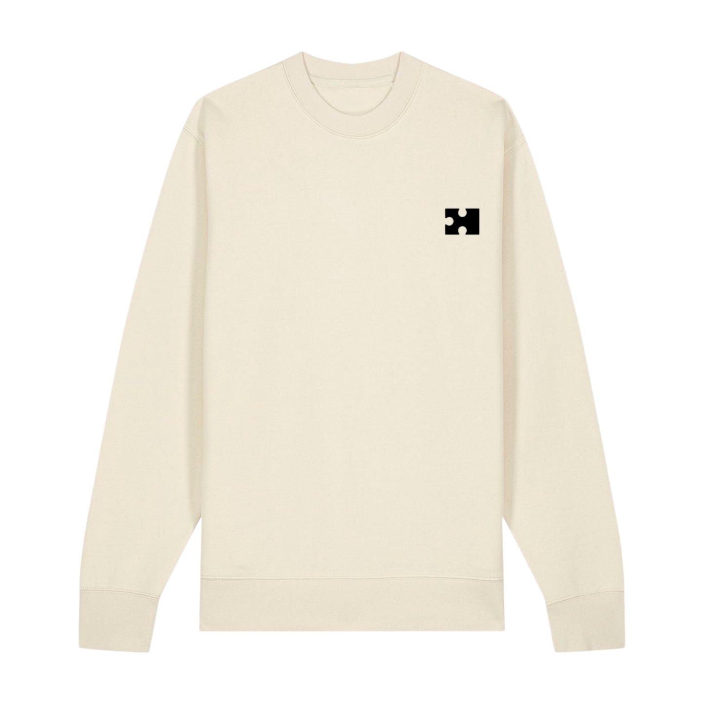 Puzzle Sweatshirt for Her (Black Thread)