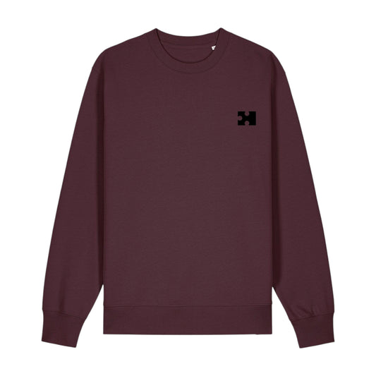 Puzzle Sweatshirt for Her (Black Thread)