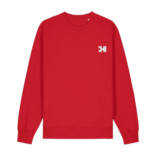 Puzzle Sweatshirt for Her (Cream Thread)