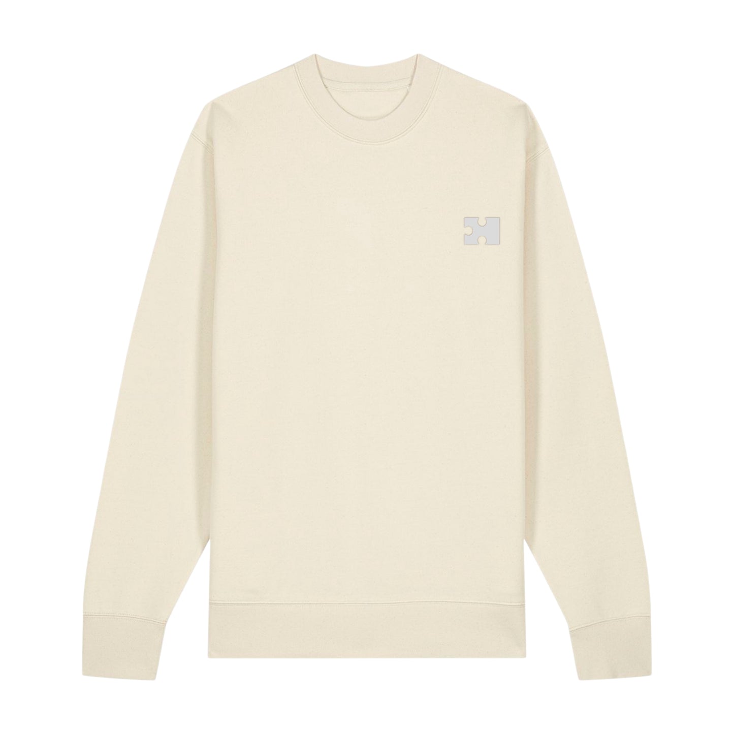 Puzzle Sweatshirt for Her (Cream Thread)