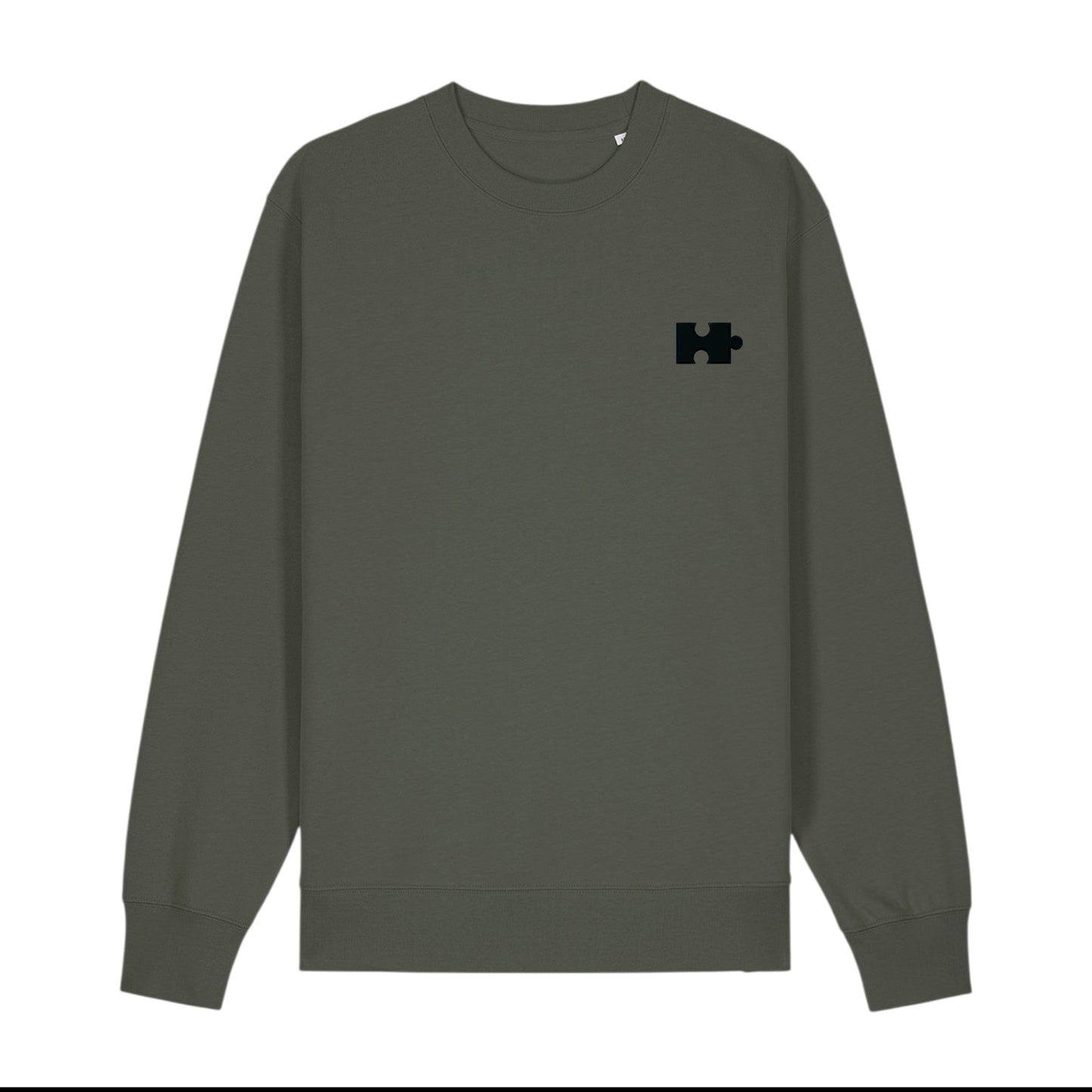 Puzzle Sweatshirt for Him (Black Thread)