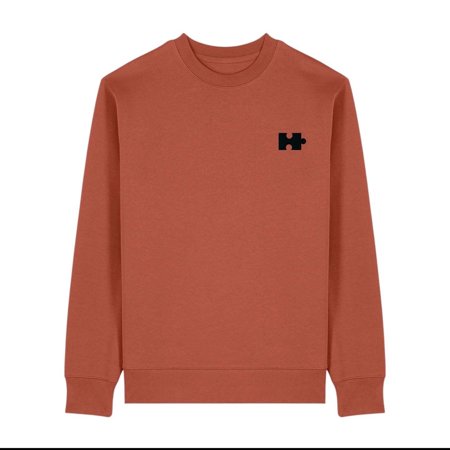 Puzzle Sweatshirt for Him (Black Thread)