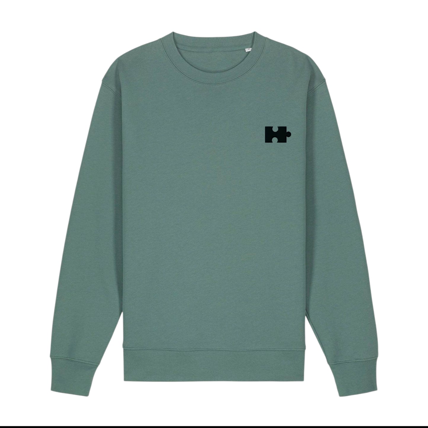 Puzzle Sweatshirt for Him (Black Thread)