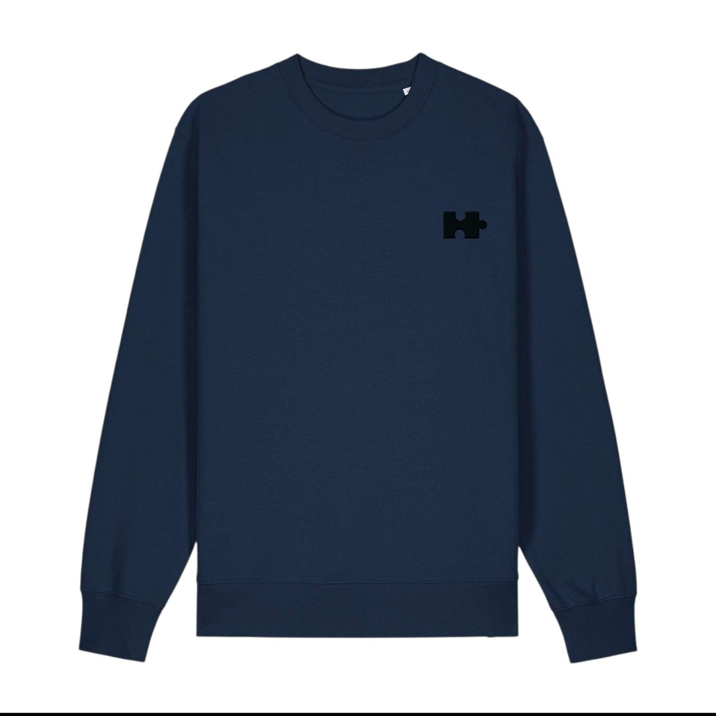 Puzzle Sweatshirt for Him (Black Thread)