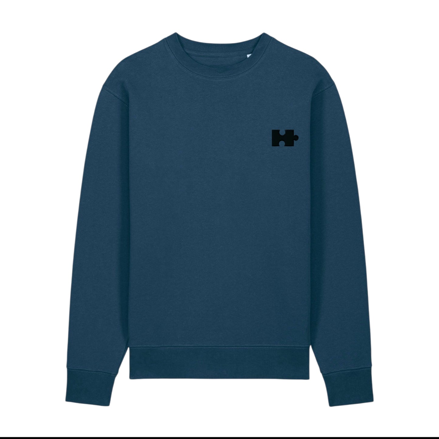 Puzzle Sweatshirt for Him (Black Thread)