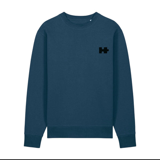 Puzzle Sweatshirt for Him (Black Thread)