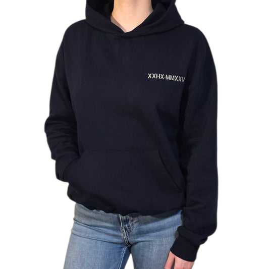 Custom Roman Date Dry Hoodie