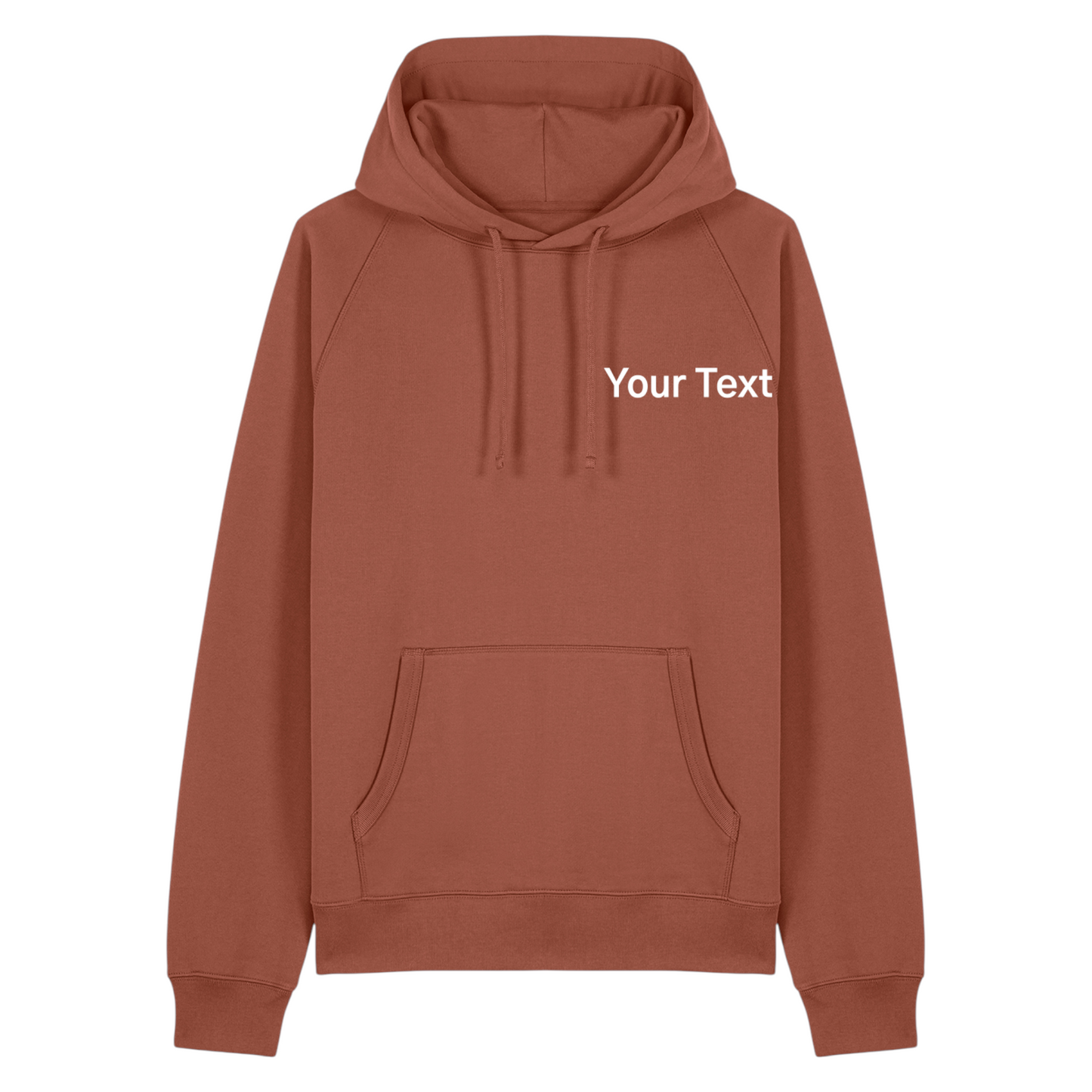 Custom Text Left Chest Soft Hoodie
