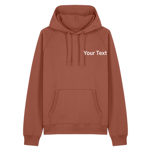 Custom Text Left Chest Soft Hoodie